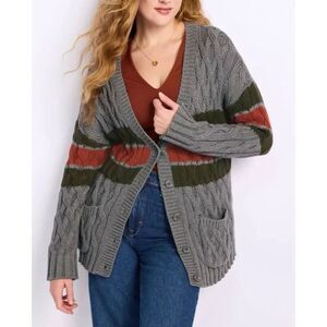 ✨STITCHES & STRIPES Chunky Knit Waverly Sz XL Cardigan✨